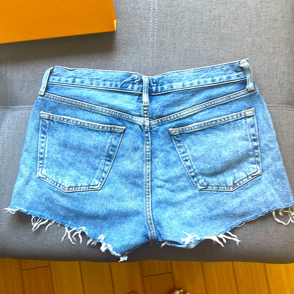 Agolde Parker denim shorts size 27 - Picture 2 of 4